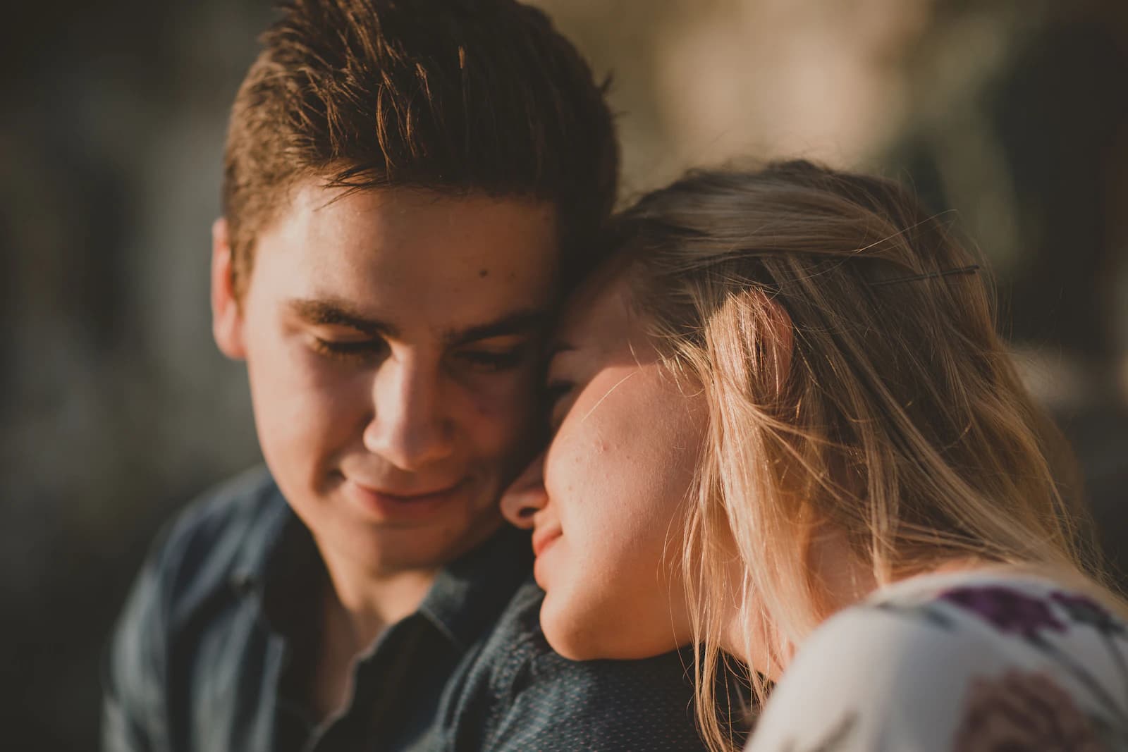 Couple sharing a quiet, connected moment